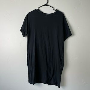 Zara black tshirt dress with pockets